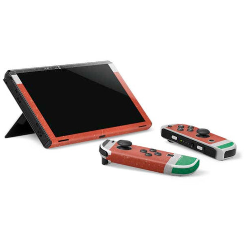 Kenya Flag Distressed Nintendo Switch OLED (2021) Skin